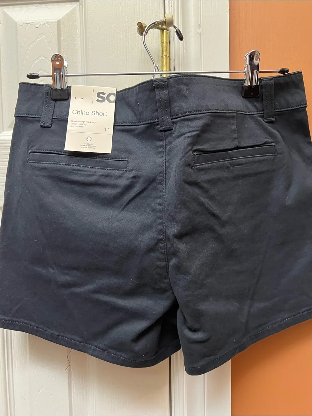 SO Women's Black Shorts with Front Pockets